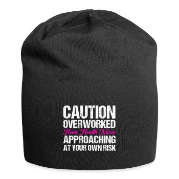 Health Assistance Home Nursing Nurse - Jersey Beanie - black - Front