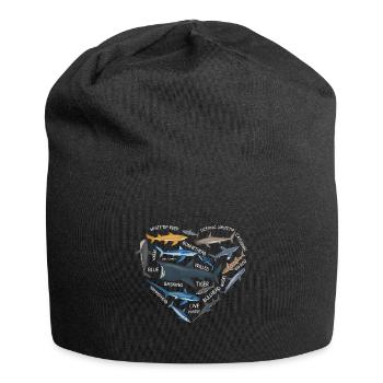 Shark Lovers Marine Biology Marine Animals Undergrowth - Jersey Beanie - black - Front