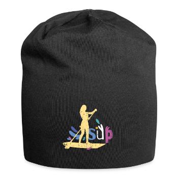 SUP Rétro Stand Up Paddle Boarding - Bonnet en jersey - noir - Devant