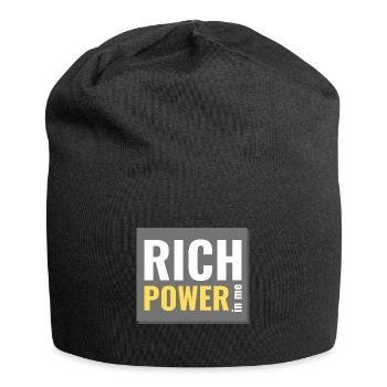 un pouvoir riche en moi - Bonnet en jersey - noir - Devant