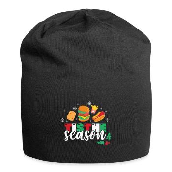 Tis the Season Fastfood Christmas - Jersey Beanie - black - Front