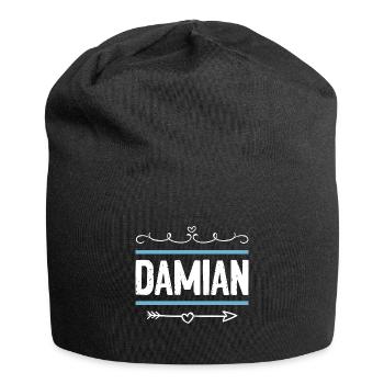 Damian - Jersey-Beanie - Schwarz - Vorne