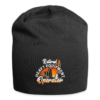 Construction machinery operator Excavator driver Excavator driver Construction workers - Jersey Beanie - black - Front