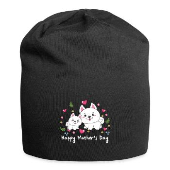 happy Mothersday - Jersey-Beanie - Schwarz - Vorne