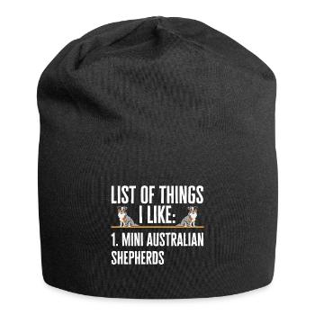 Berger australien miniature - Bonnet en jersey - noir - Devant