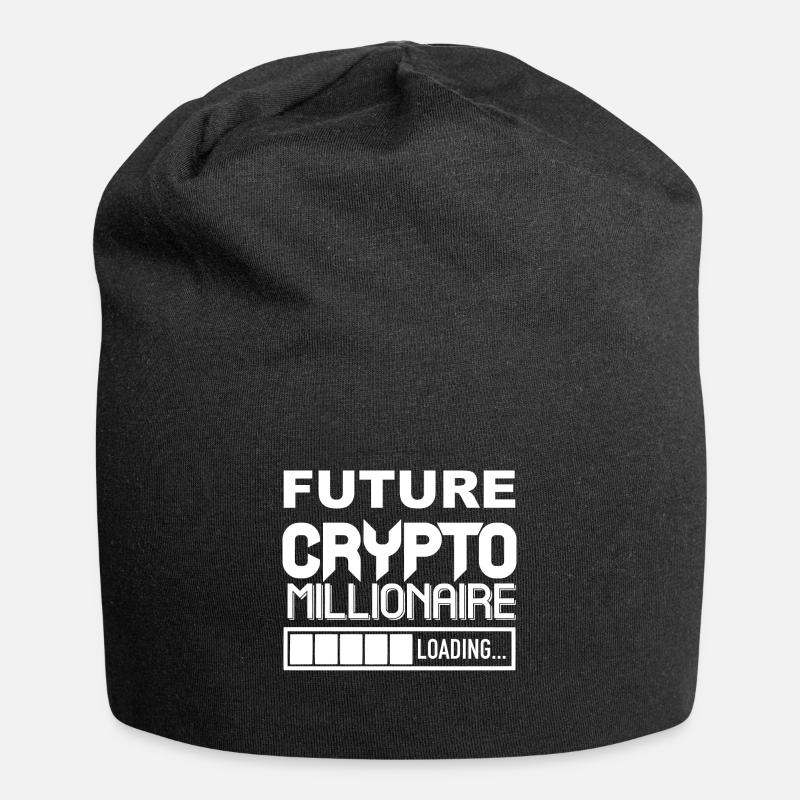 Crypto Millionaire Loading please wait Bitcoin - Jersey-Beanie - Schwarz