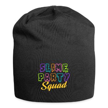 Slime Party Squad - Birthday Slime Lover Party - Jersey-Beanie - Schwarz - Vorne