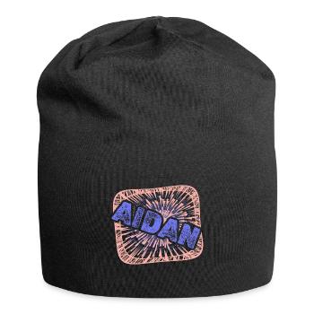 Gift for Aidan - Jersey Beanie - black - Front