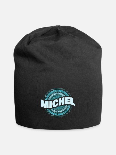 Michel - Jersey-Beanie - Schwarz
