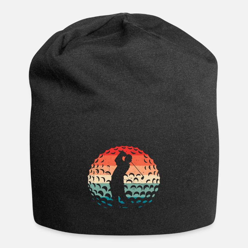 Golf Golfer - Jersey-Beanie - Schwarz