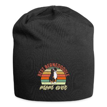 Bernedoodle Dog - Jersey Beanie - black - Front