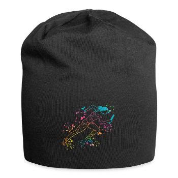 Relay Runner Relay Race Relay Race - Jersey Beanie - black - Front