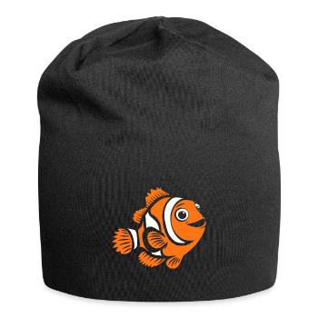 Poisson clown - Bonnet en jersey - noir - Devant