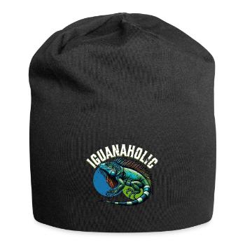 Leguan - Jersey-Beanie - Schwarz - Vorne