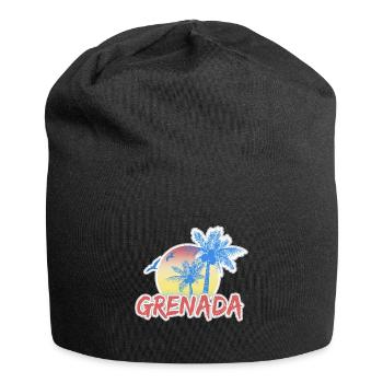 Urlaub Grenada - Jersey-Beanie - Schwarz - Vorne