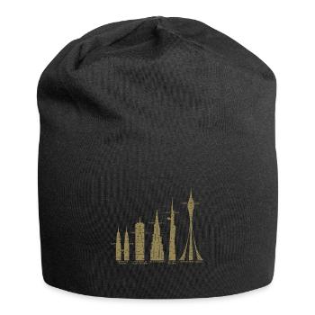 Les plus hauts gratte-ciel Nuages Bâtiments Méga tours - Bonnet en jersey - noir - Devant