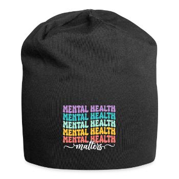 Mental Health Matters - Jersey-Beanie - Schwarz - Vorne