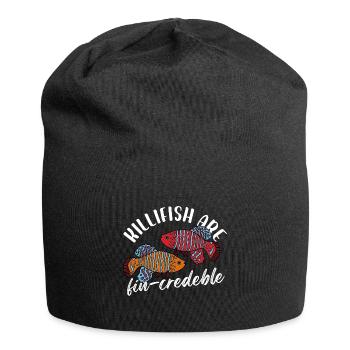 killifish sont crédibilisables à nageoires Design pour un killifish - Bonnet en jersey - noir - Devant