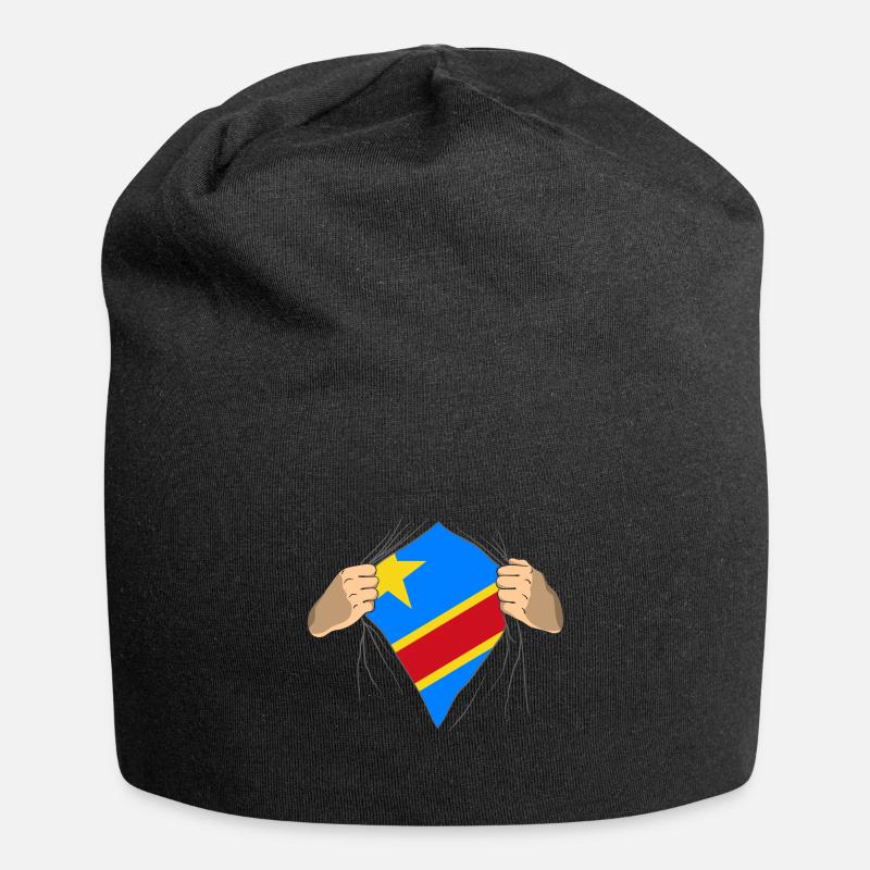 Congo - Bonnet en jersey - noir