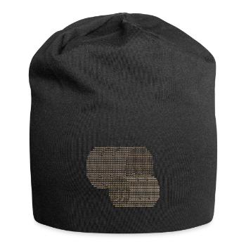 Une balle de foin à la ferme carerent ASCII - Bonnet en jersey - noir - Devant