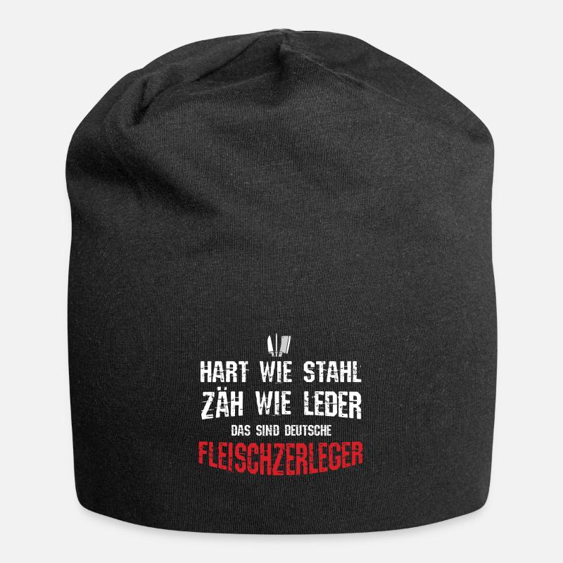 Metzger - Jersey-Beanie - Schwarz