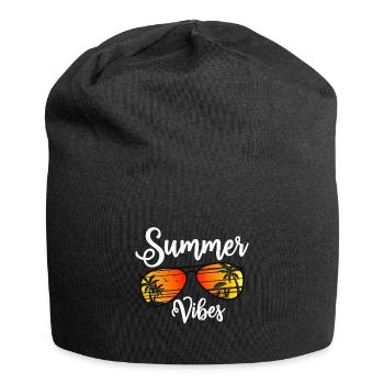 Ambiance estivale - Bonnet en jersey - noir - Devant