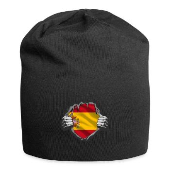 Proud spanish roots - Jersey-Beanie - Schwarz - Vorne