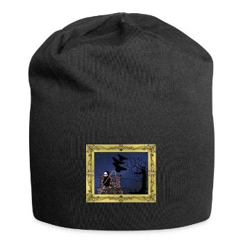 Horreur Moyen Âge Château Forteresse Faucheuse Mort - Bonnet en jersey - noir - Devant