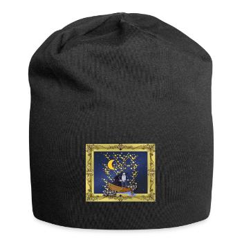 Starry Sky Fantasy Warrior Mystically Magical - Jersey Beanie - black - Front