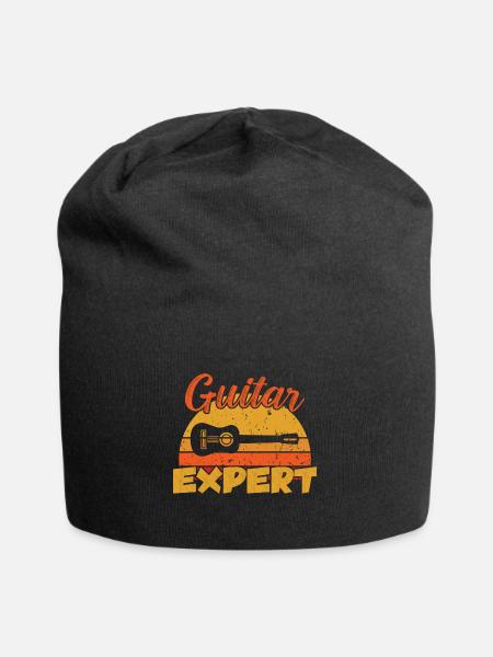 Guitar Expert / Gitarre - Jersey-Beanie - Schwarz