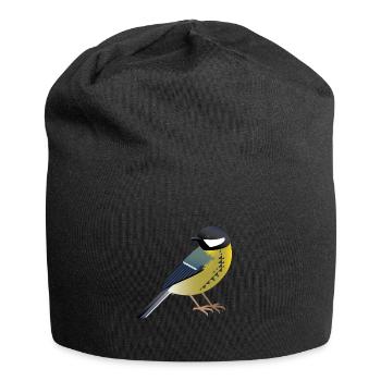 Grand Oiseau Graphique / Design / Illustration - Bonnet en jersey - noir - Devant