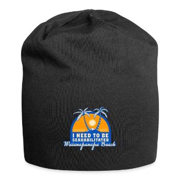I Need To Be Seahabilitated Waianapanapa Beach - Jersey-Beanie - Schwarz - Vorne