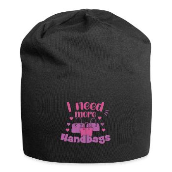 I need more Handbags / Handbag Shopping - Jersey-Beanie - Schwarz - Vorne