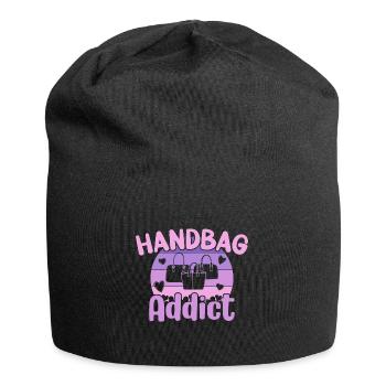 Handbag Addict / Shopping Handbag - Jersey Beanie - black - Front