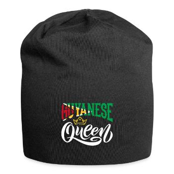Guyanese Queen Guyana Guyana Flag - Jersey Beanie - black - Front