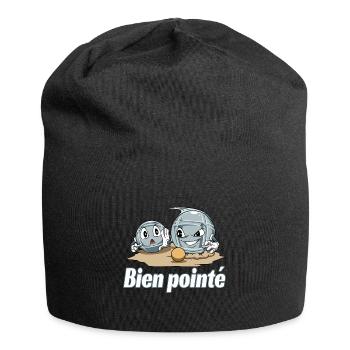 Petanque Petanque Geschenke für einen Petanque - Jersey-Beanie - Schwarz - Vorne