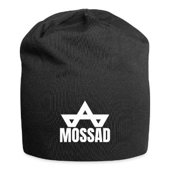 Mossad Israel Israeli Intelligence Tel Aviv - Jersey Beanie - black - Front
