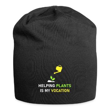 Helping plants is my vocation - Jersey Beanie - black - Front