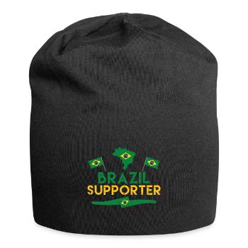 Brazil supporter. fan de Brazil. brazil. samba - Bonnet en jersey - noir - Devant