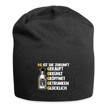 5G ist die Zukunft Tequila - Jersey-Beanie - Schwarz - Vorne