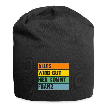 Franz - Jersey-Beanie - Schwarz - Vorne