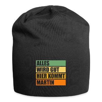 Martin - Jersey Beanie - black - Front
