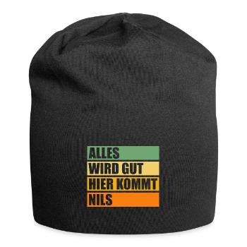 Nils - Jersey-Beanie - Schwarz - Vorne