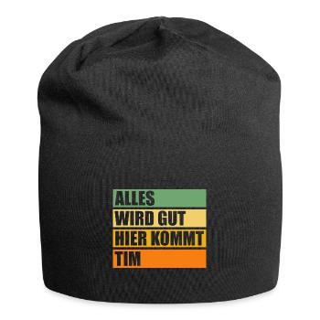 Tim - Jersey-Beanie - Schwarz - Vorne