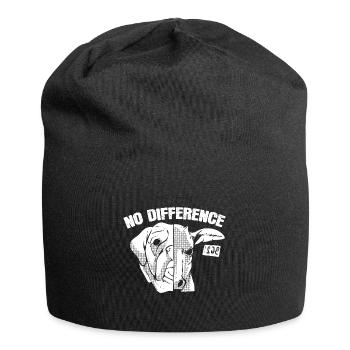 Cow and Dog Animal Advocate - Jersey Beanie - black - Front