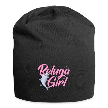 Beluga Whale Beluga Whale Whale Watching Dolphin Dolphin - Jersey Beanie - black - Front