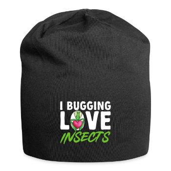 Insect collectors, insects, beetle lovers, entomologists - Jersey Beanie - black - Front