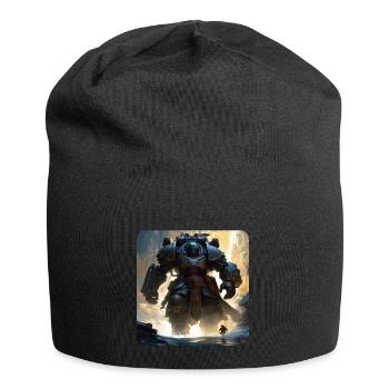 Dark Cyborg Android Warrior - Jersey Beanie - black - Front