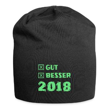 Besser 2018 - Jersey-Beanie - Schwarz - Vorne