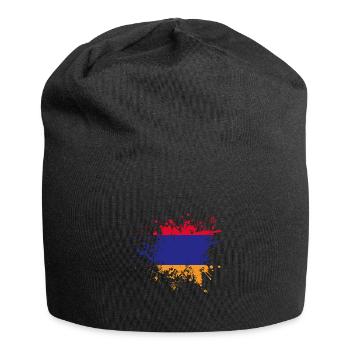 Drapeau arménien Arménie - Bonnet en jersey - noir - Devant